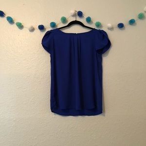 Papermoon Royal Blue Short Sleeve Top